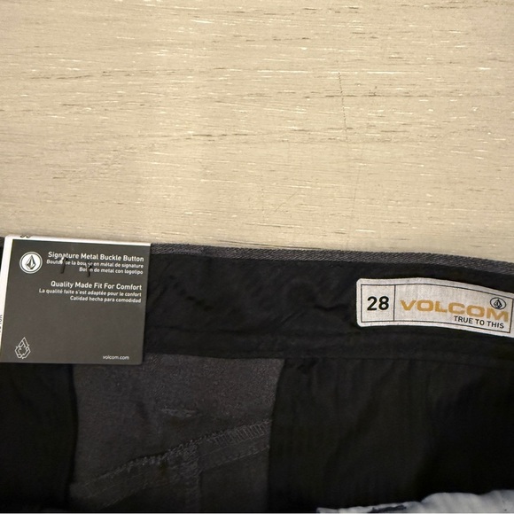 Volcom Gray Flat Front Shorts Frickin Modern Straight Chino 28 - Picture 2 of 7